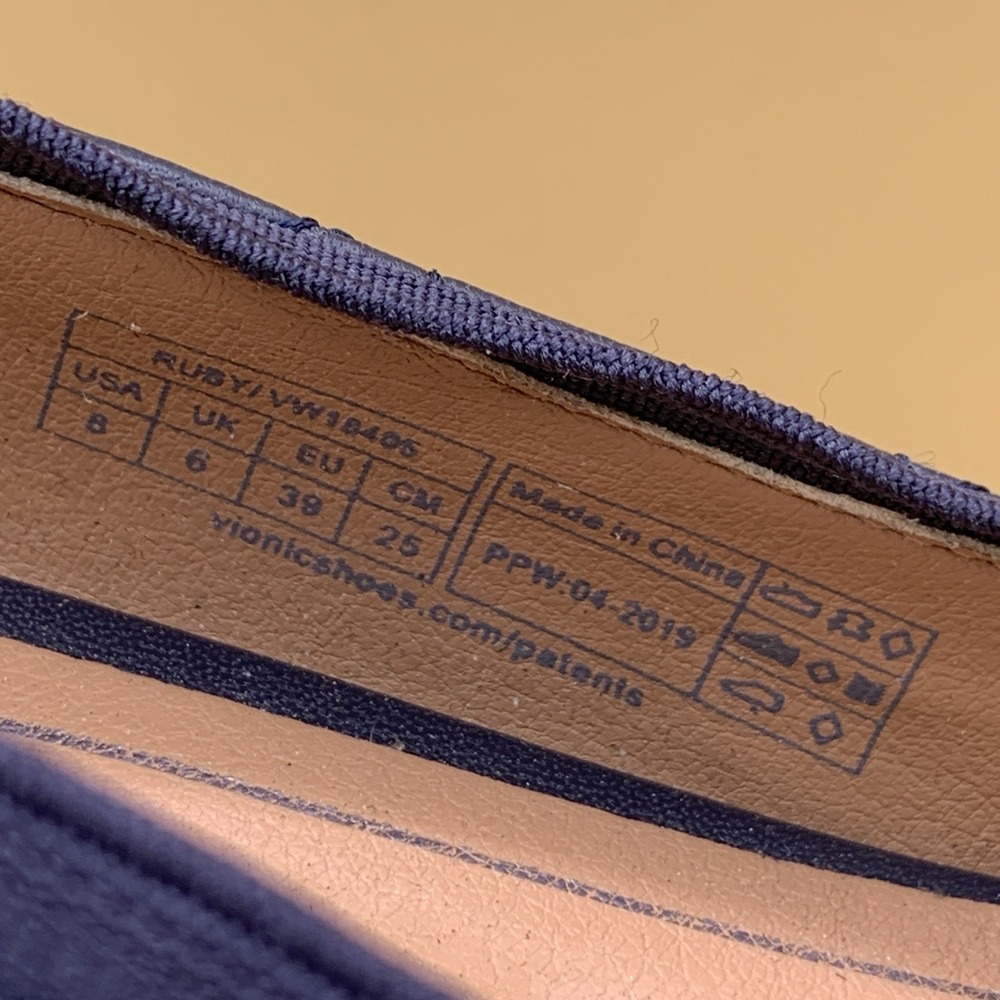 Vionic Ruby Quilted Leather Block Heel Pumps Blue… - image 4